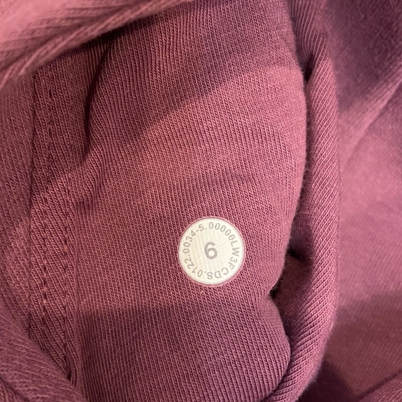 Lululemon Loungeful Hoodie Sweatshirt Vintage Plum Full Length soft Fleece sz 6 - Picture 6 of 11
